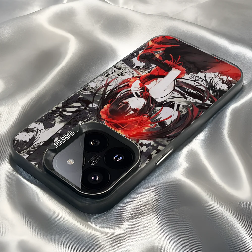 Epc Date A Live Tokisaki Kurumi Phone Case IMD Phone Case For IPhone 16 15 14 13 12 11 Pro Max Plus Color Silver Cover