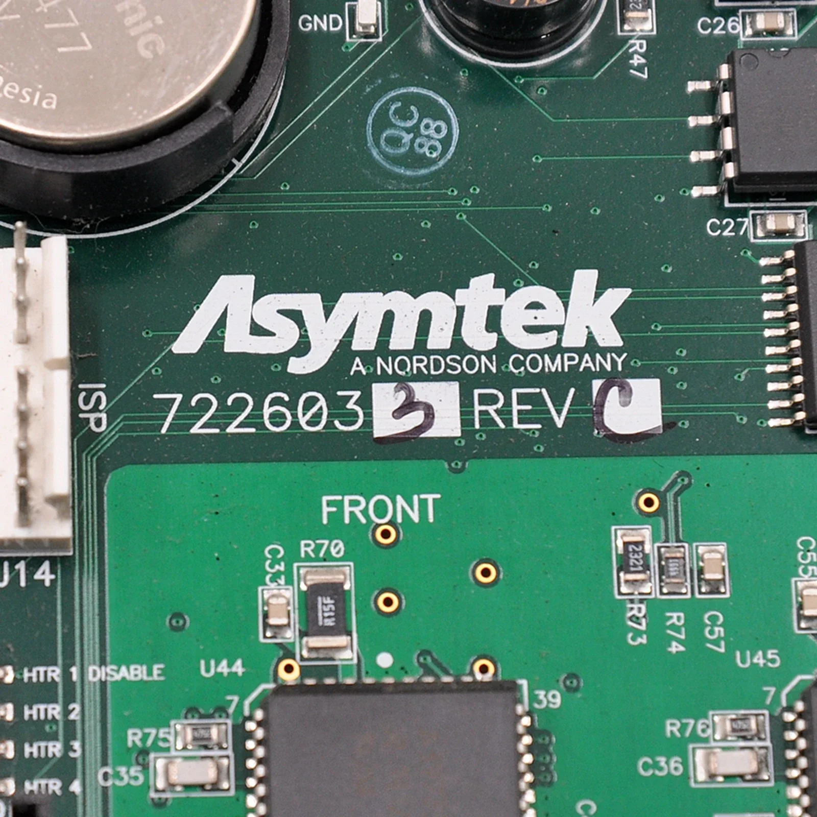 Asymtek 7226033 REVC Dispenser Track Control Board Used