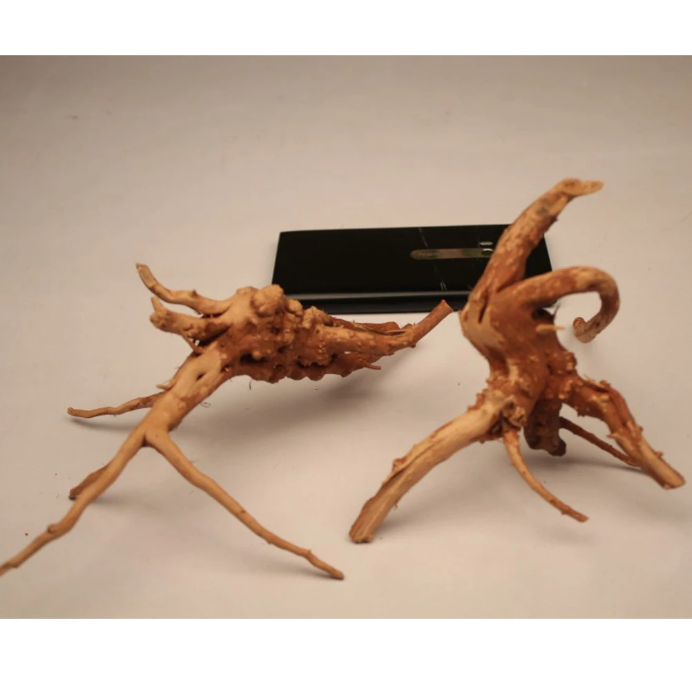 

Miniature Natural Wood Tree Root Aquarium Ornament Fish Tank Decor For Micro Landscape Moss Bundling Sizing S Random Delivery