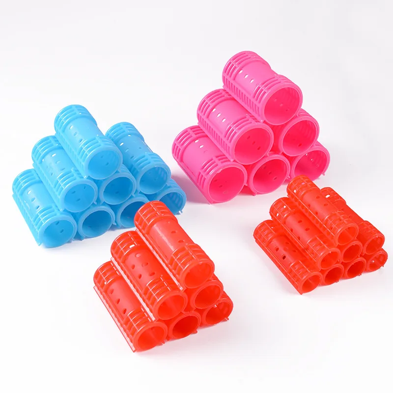 6/8/10/12/14Pcs Heatless Hair Curler No Heat Hair Rollers Plastic Lazy Curls Root Perm Rods Bangs Curling Rod Hair Styling Tools