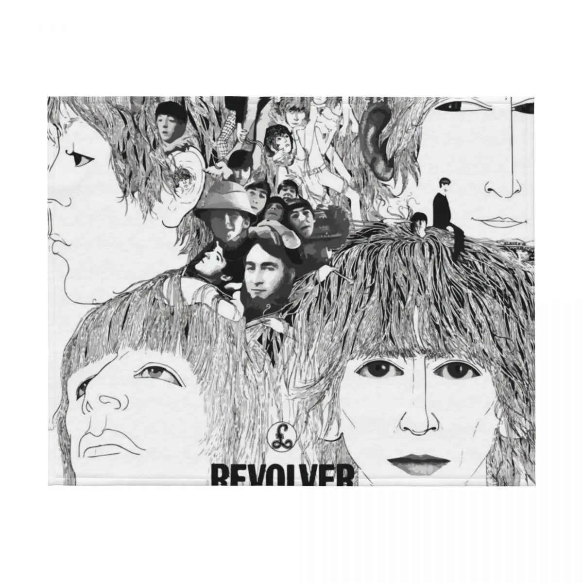 Revolver Album Cover Throw Blanket Designers christmas gifts bed plaid Summer Beddings Blankets