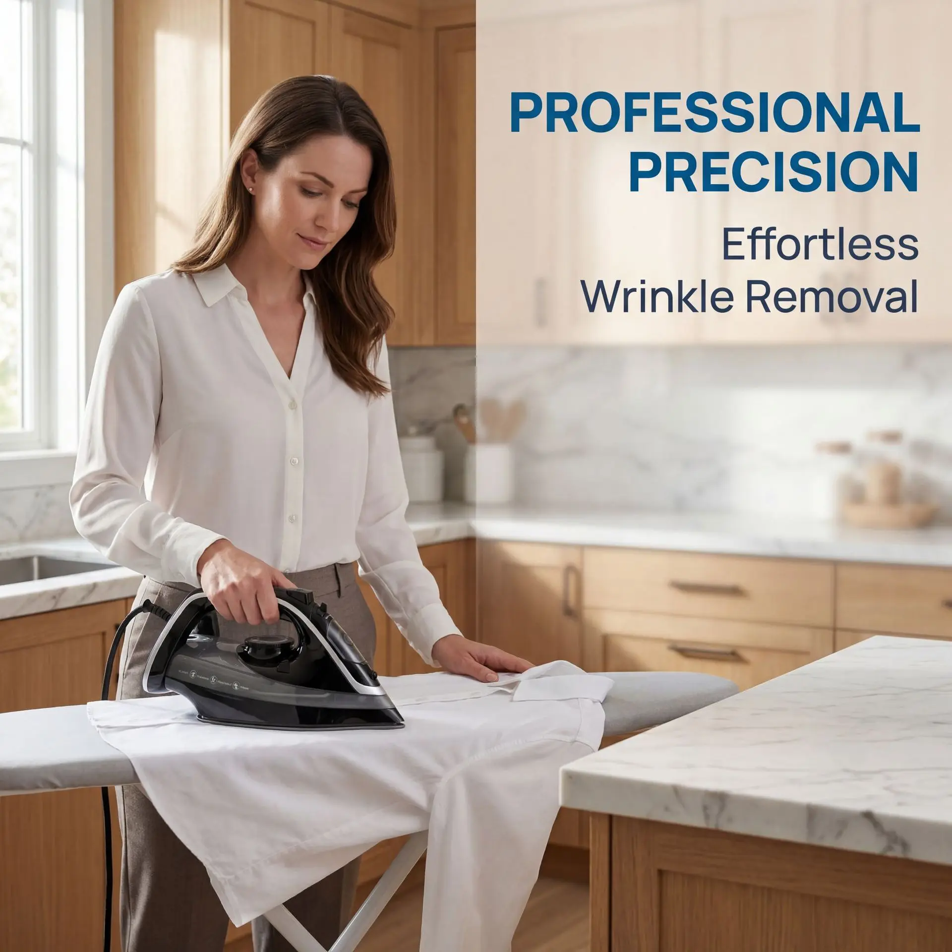 Cross-border Household Electric Iron 2400W Ceramic Glaze Non-stick Soleplate Handheld Steam Iron 400ML Water Tank