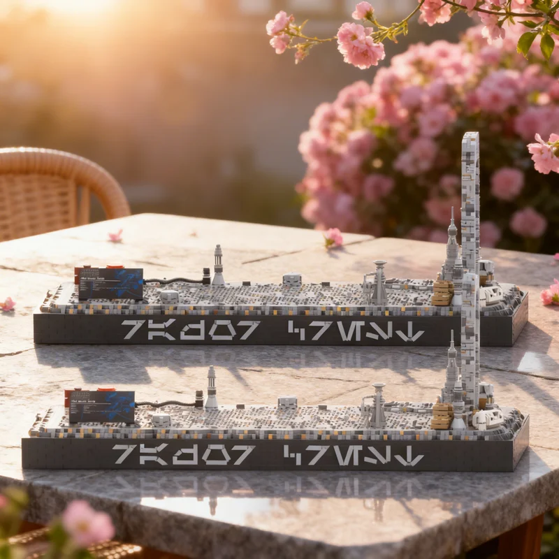 

9311 деталей MOC Nevarro Landscape Razor Star Battle UCS: Набор строительных блоков, креативный подарок, коллекционный декор, премиум-класс для детей