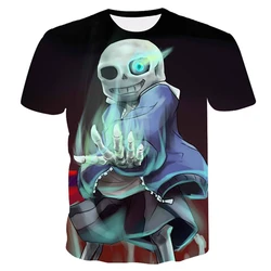 Undertale Sans T-shirt Game 3D Print Streetwear Men Women Casual Fashion Oversized Short Sleeve T Shirt Kids Tees Tops Clothing