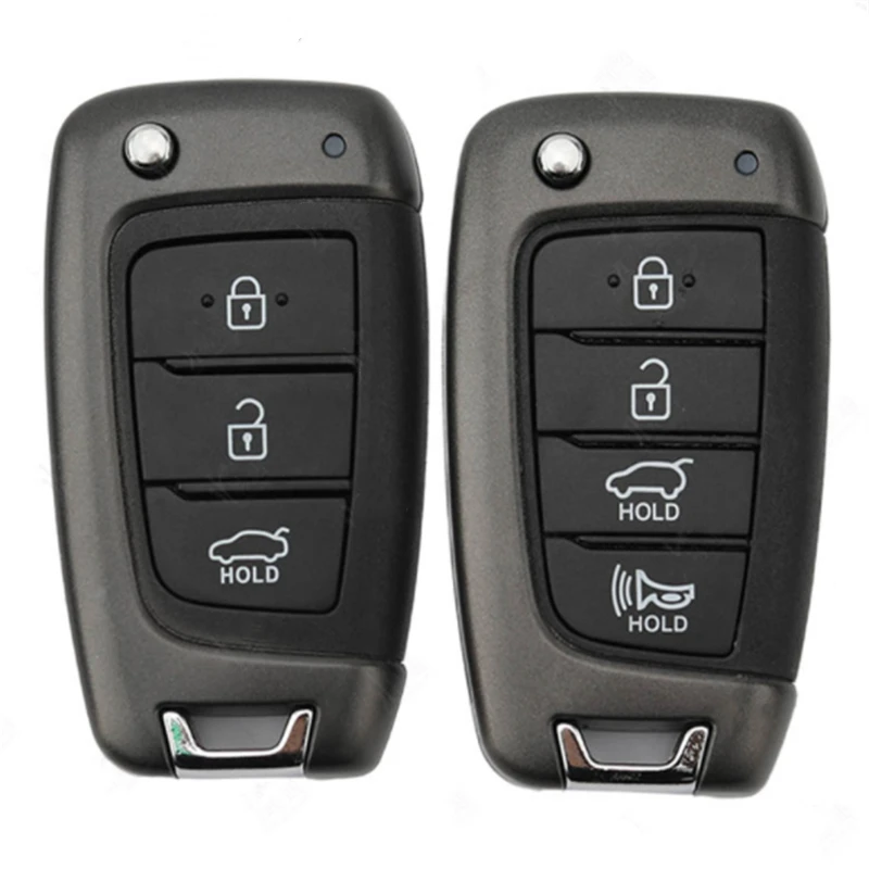 

OEM Key Case 3/4 Button Keyless Entry Smart Key Shell For Hyundai 2017 Elantra Santa Fe 2019 IX35 Solaris Tucson