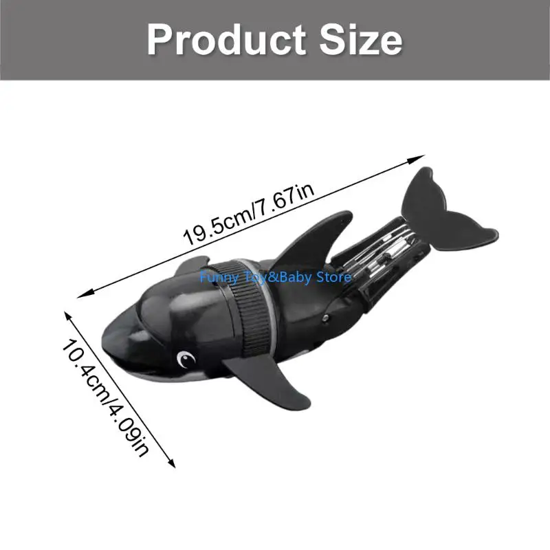 Moving Dolphin Water Toy Bathtub Play With Rolling Action For Kids 3+ Years Battery Powered Design C90B