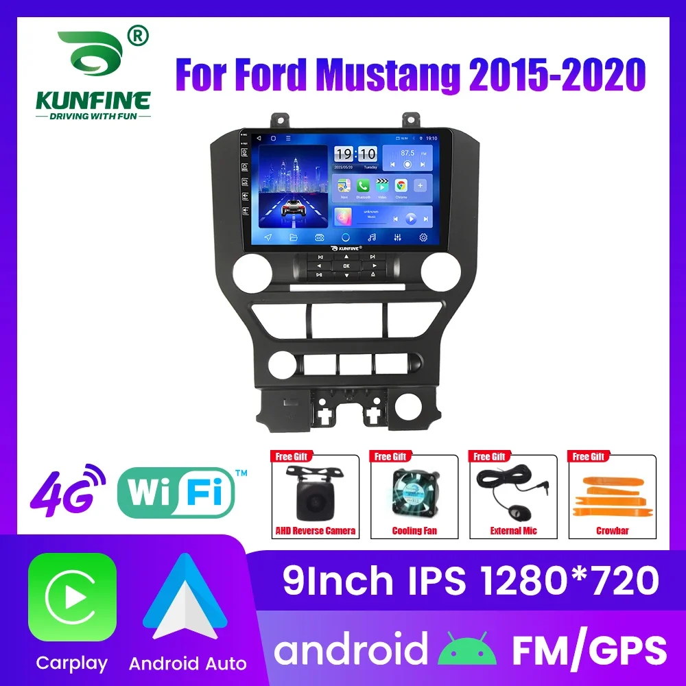 Android Car Radio For Ford Mustang 2015-2020 Car Stereo 2Din Octa Core GPS Navigation Player IPS Screen Carplay Android Auto