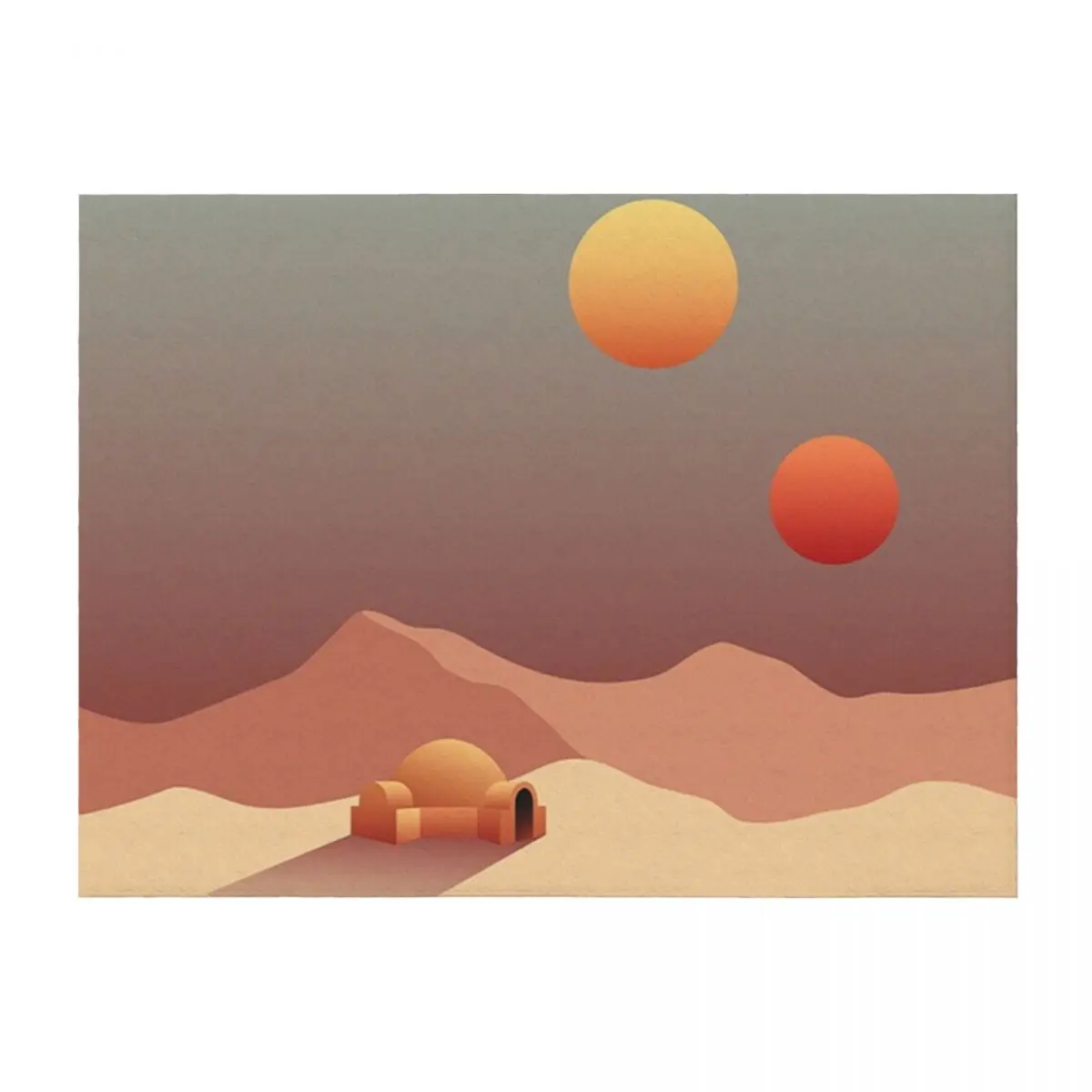 

Tatooine View Throw Blanket Bed linens for babies christmas decoration Single Blankets