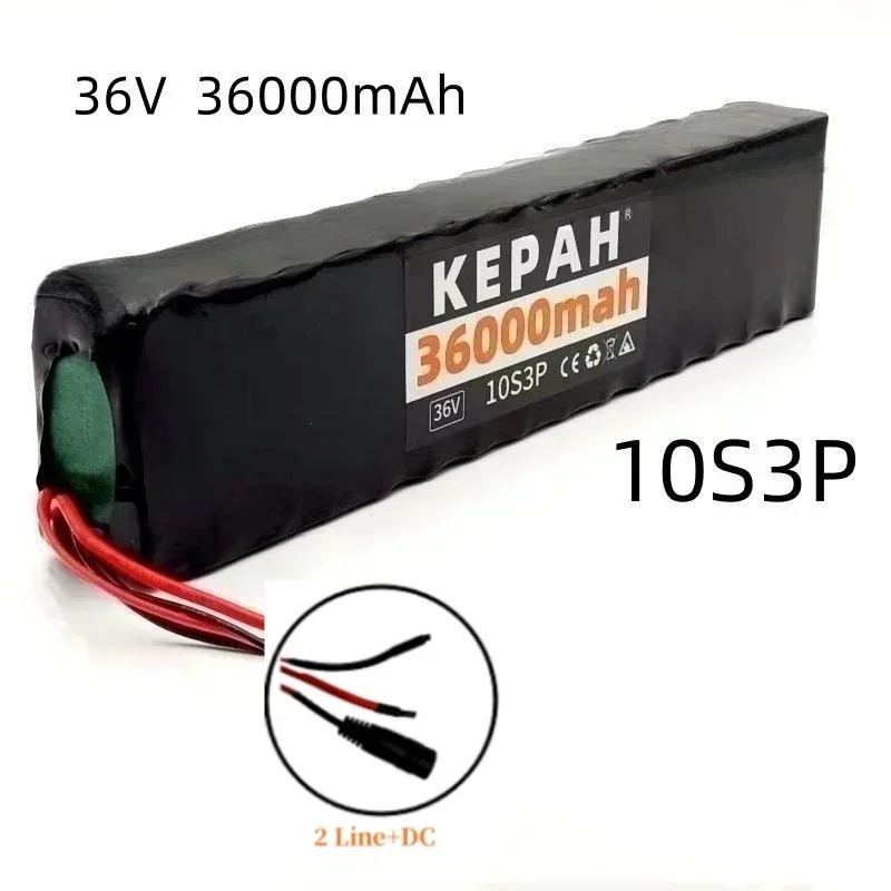 36V 36ah 18650 lithium battery 10s3p 36000mah 1000w 42V electric scooter for m365 power battery with battery pack