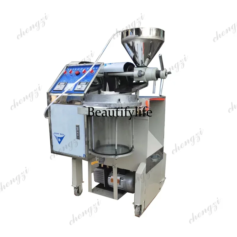 Peanut Oil Press Machine Commercial 20Kg/H Sesame Walnut Nut Kernel Squeeze Vacuum Filter ExtractorDD182