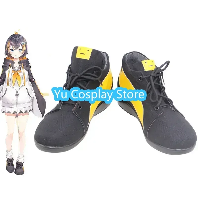 

Yu-Cosplay Petra Gurin Cosplay Shoes Hot Vtuber PU Leather Shoes Halloween Carnival Boots Cosplay Props Custom Made