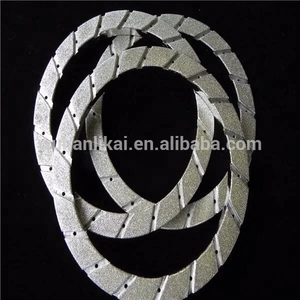 OEM Electroplated  Out Arc INDIA  Grinder Machine Diamond Grinding Wheel for Brake Shoe Diamond Tools Cylindrical Grinding Wheel