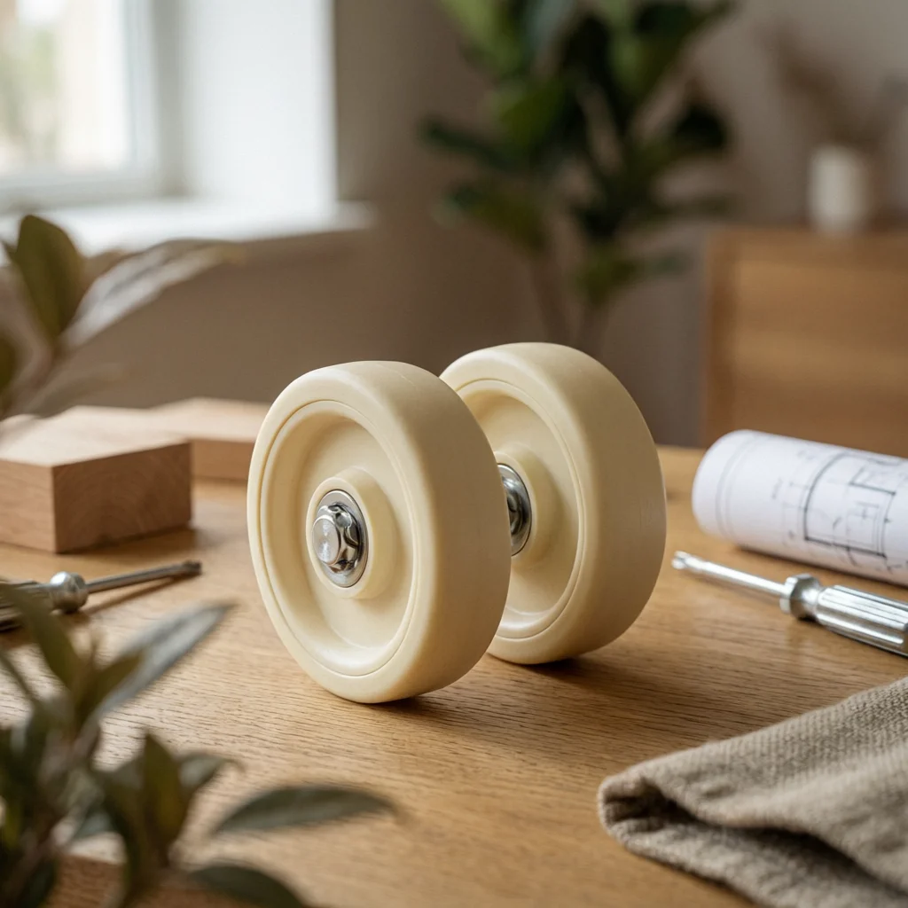 Pallet Jack Load Wheel Nylon Pallet Jack Load Wheel with Bearings Non-Marring Long-Lasting for Maintenance Technicians