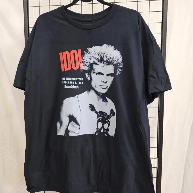 

Хлопковая футболка Billy Idol 1984 Nassau Coliseum Concert Xl