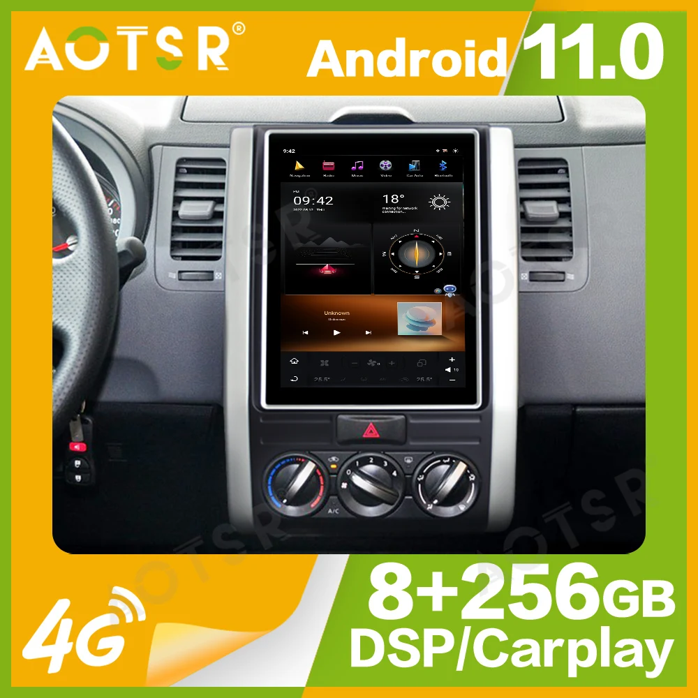 10.4'' Qualcomm 8 core For Nissan X-Trail T30 2002-2008 Car Radio Multimedia Player Android 11 Auto GPS Navi Wireless Carplay