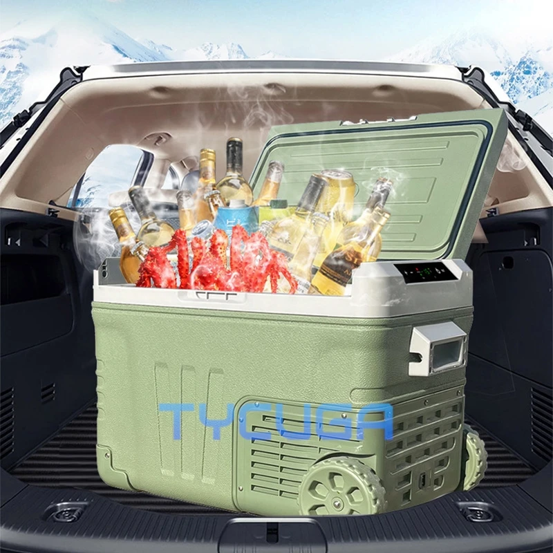 Car Refrigerator Freezer Portable Camping Fishing RV Travel Cold Storage Mobile Refrigerator Outdoor Home Two Use Mobile Freezer