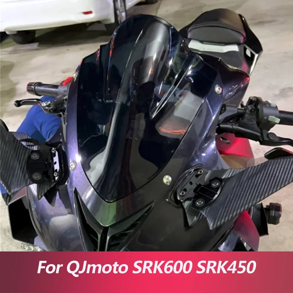 

For QJmoto SRK600 SRK450 modified front windshield competitive and raised windshield QJ SRK600 windshield deflector accessories