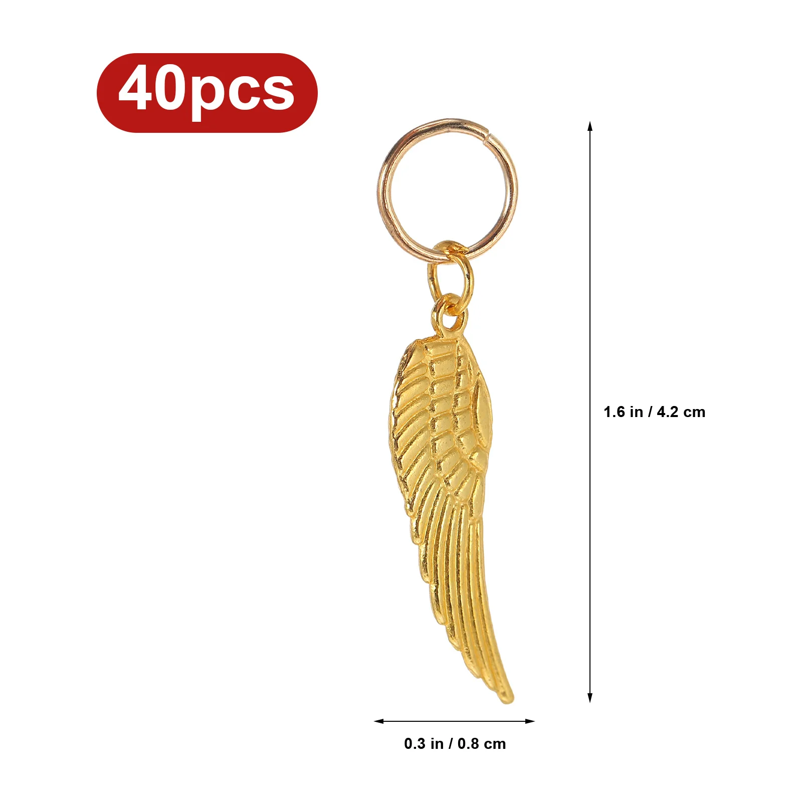 40 pièces pendentif Dreadlock alliage cheveux tresse anneaux tenue sécurisée postiche parure rapide à porter mode cheveux décoration accessoires
