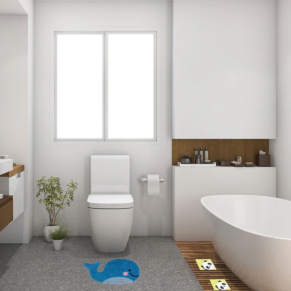 

1Pcs Anti- Mat Whale Pattern Floor Mat for Entry Kitchen Bathroom Home Clean Doormat Blue Anti-Skid Foot Pad