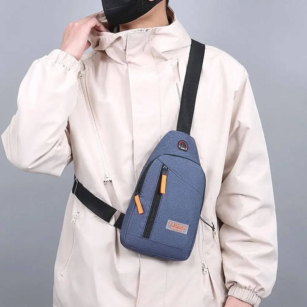 Casual Oxford Cloth Men Chest Bag Lightweight Large Capacity Crossbody Bag Waterproof Multifunctional Waist Bag - view 2