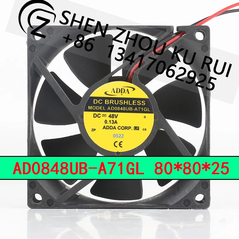 

ADDA AD0848UB-A71GL 48 В 0,13 А AC EC 8025 80X80X25MM 8 см инвертор сверхвысокоскоростной лифт аксессуары охлаждающий вентилятор