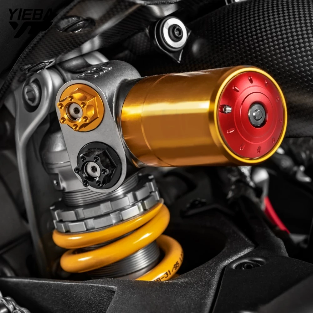 Frame Plug Cap Swing Arm Hole Plugs For Ducati Panigale 899 959 1199 1299 S V2 XDIAVEL 1262 1262S Rear Shock Absorber Tank Cover