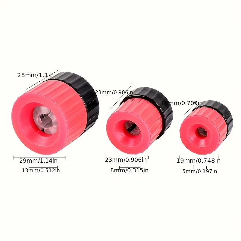 3-Piece Drill Depth Stop Set - Adjustable 3-13mm Plastic Limit Rings for Woodworking, Precision Hole Drilling Guide