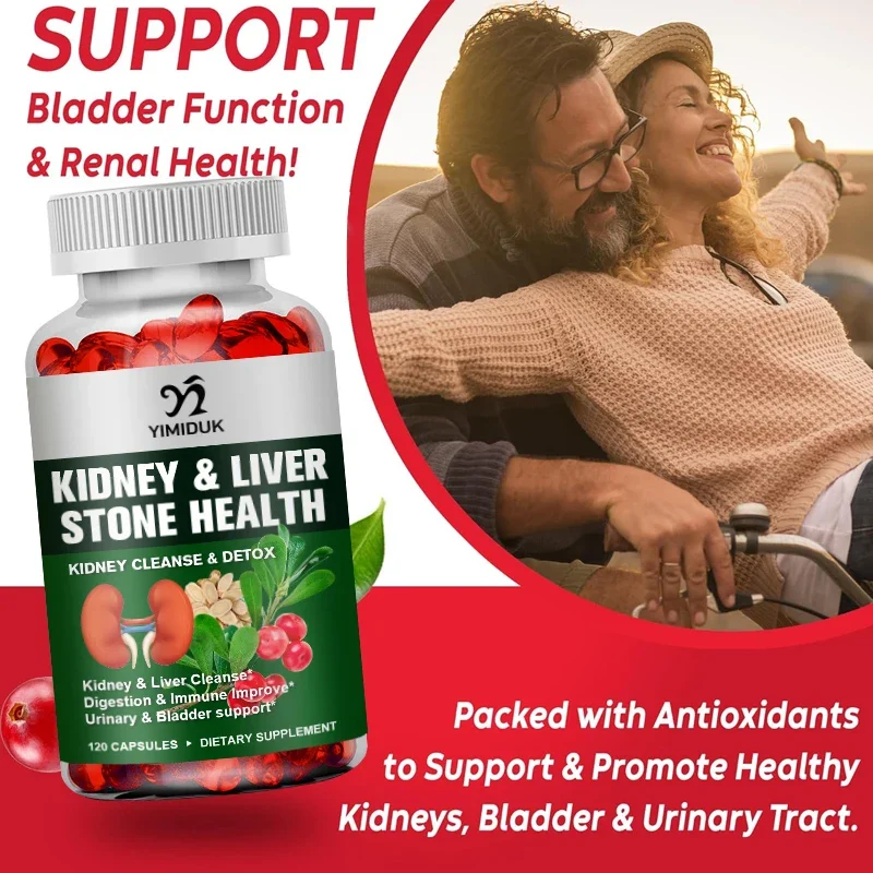 Kidney & Liver Stone Health Capsules: Detox, Dissolve Existing Stones, Prevent New Formation, Support Long-Term Digestive Health