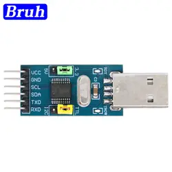 Módulo 2 en 1 CH341T 3,3 V 5V USB a I2C IIC UART USB a TTL, descargador de puerto serie de un solo chip