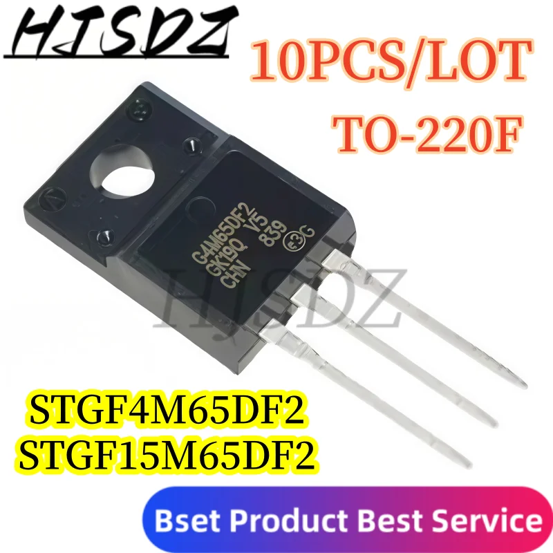 100% Quality【10PCS/LOT】N-channel IGBT tube G15M65DF2 STGF15M65DF2 650V 15A TO-220F G4M65DF2 STGF4M65DF2 TO-220F 650V 4A
