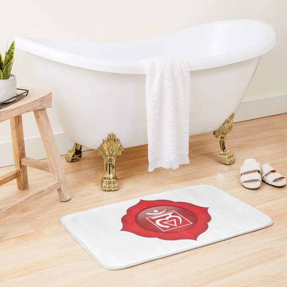 

Root Chakra Bath Mat Entrance Doormat Carpets For Bathroom Toilet Carpet Hallways Mat