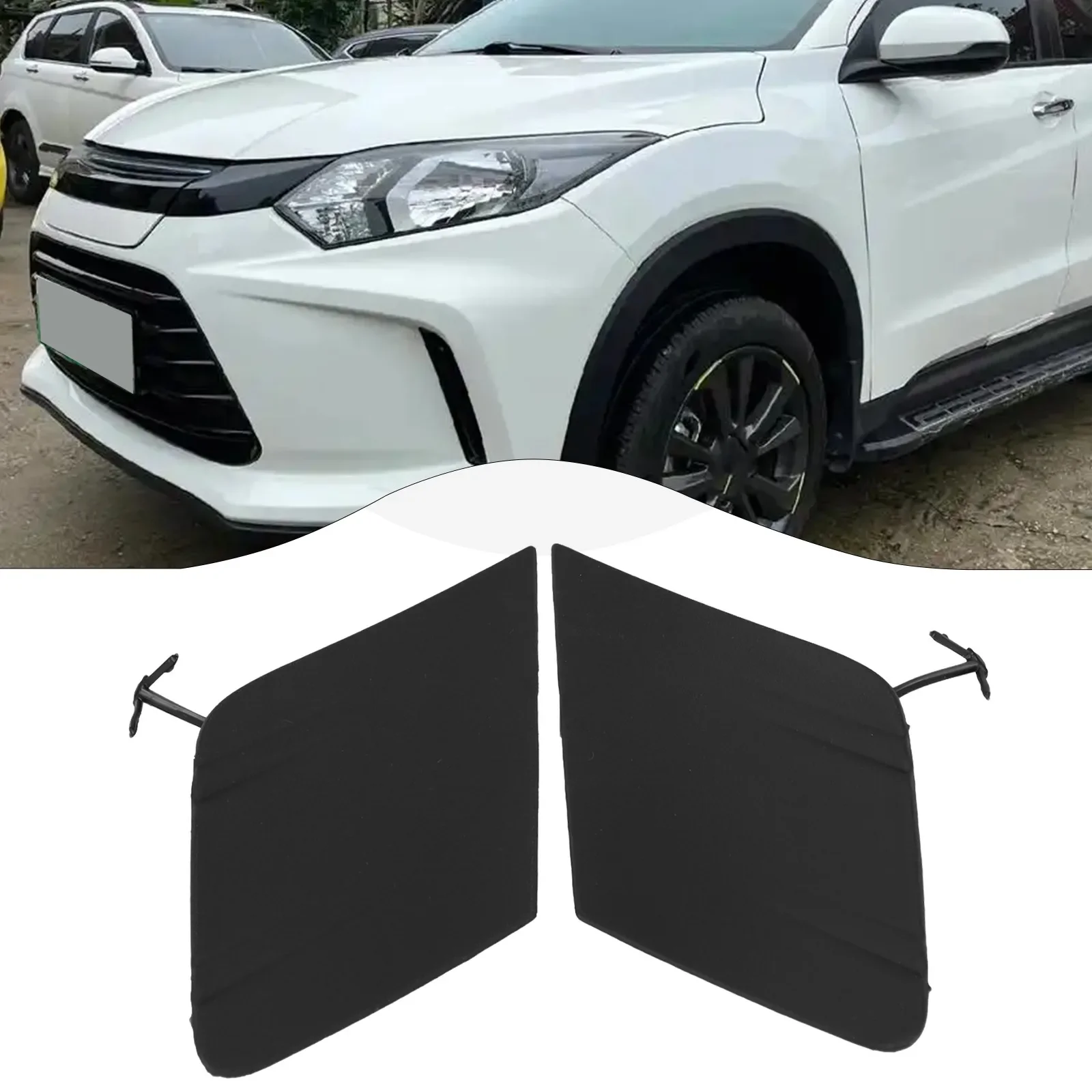 

Bumper Restoration Matte Black Bumper Cover Cap Bumper Tow Hook Eye Cap Vehicle Tow Hook Eye OE Part Number 53285-48090