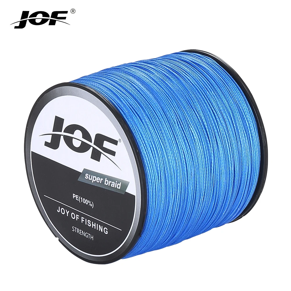 JOF 8 Strands 1000M 500M 300M Braided Fishing Line Multifilament Pesca Carp Super Strong Weave Sea Saltwater Extreme 100% PE