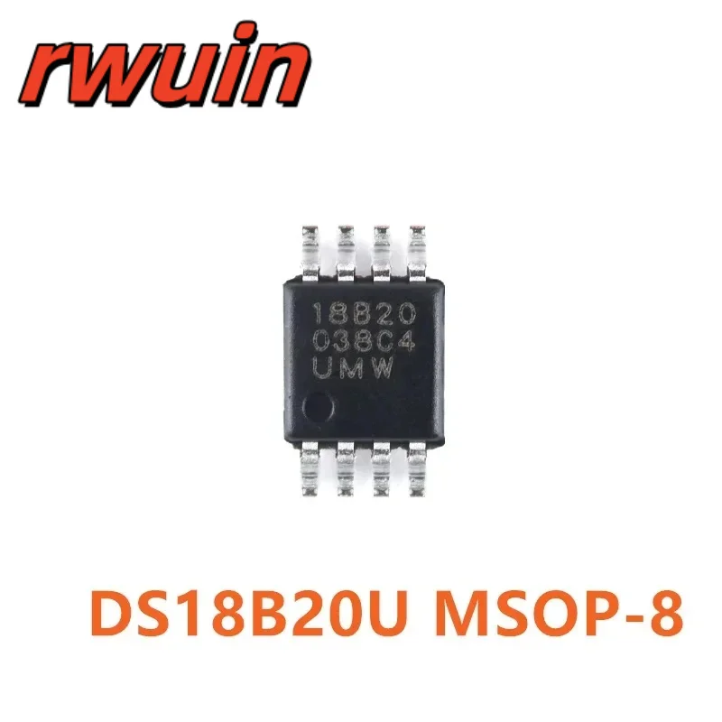 50pcs/2pcs DS18B20U DS18B20 MSOP-8 DS18B20Z SOP-8 DS18B20 TO-92 Single Bus Temperature Sensor Chip