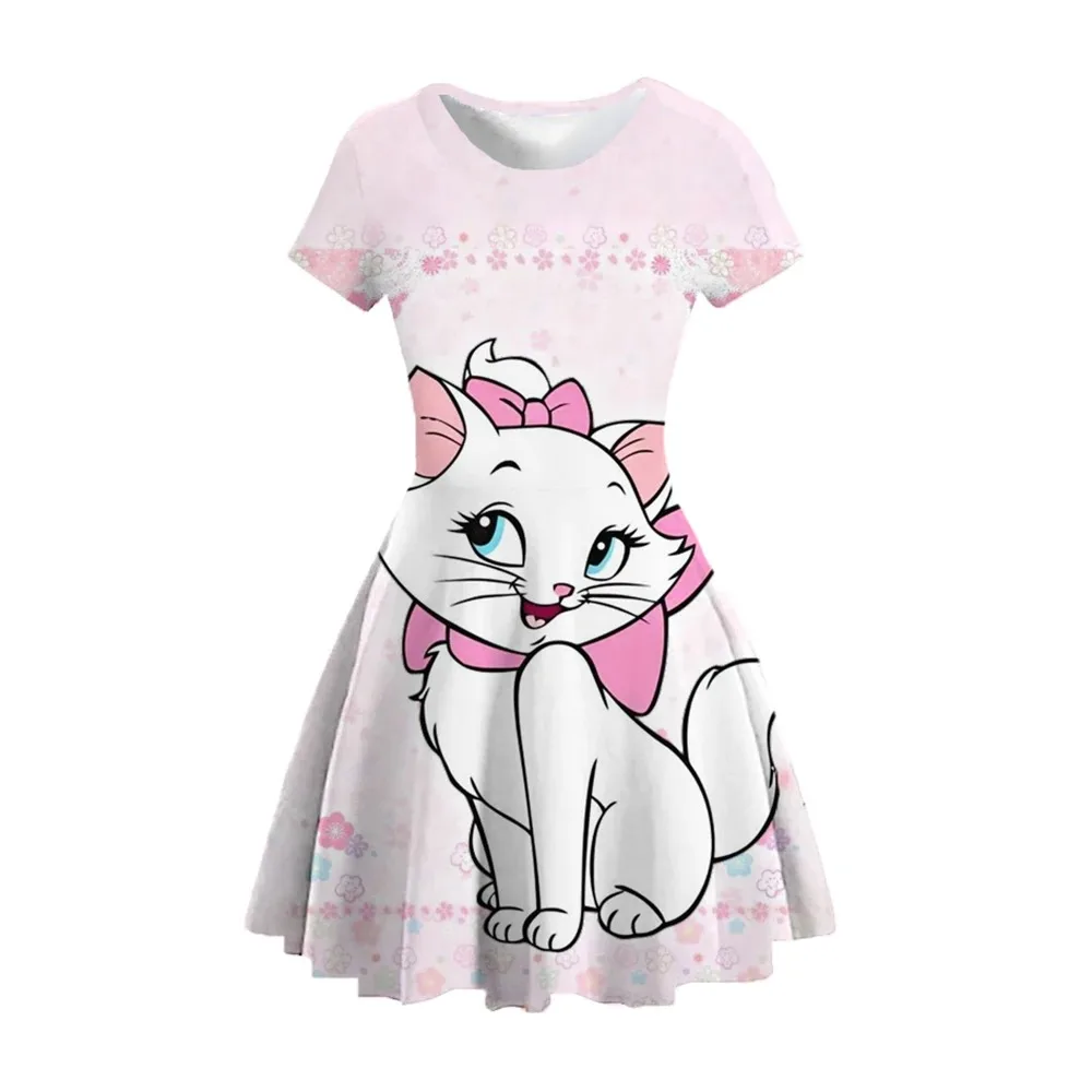 ディズニー ガールズ マリー キャット ドレス 長袖 子供用 誕生日 コスプレ アナと雪の女王 コスチューム ファンシー 2026 カーニバル ドレスアップ パーティー コスチューム