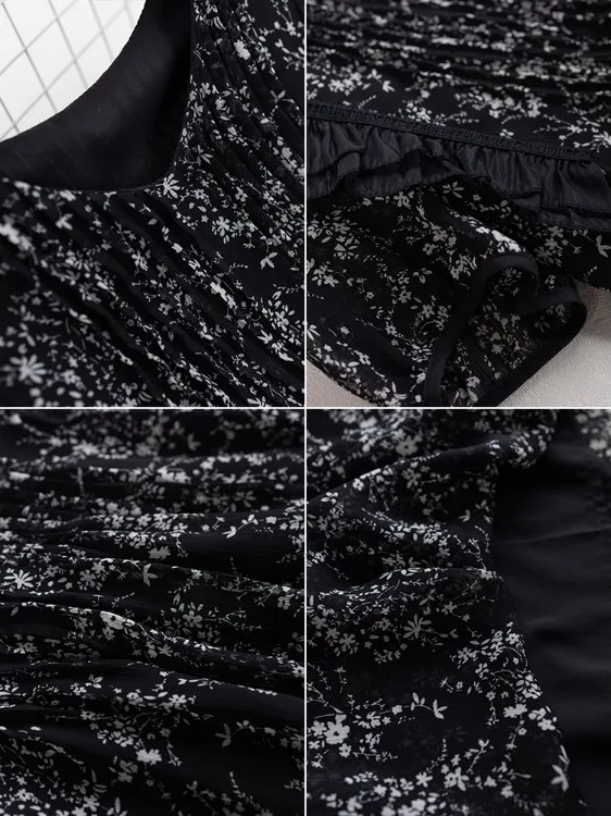 Grande taille imprimé fleuri ort Sve Dr Midi jupe trapèze Bla trajet Sle taille ample été nouveauté femmes Dr