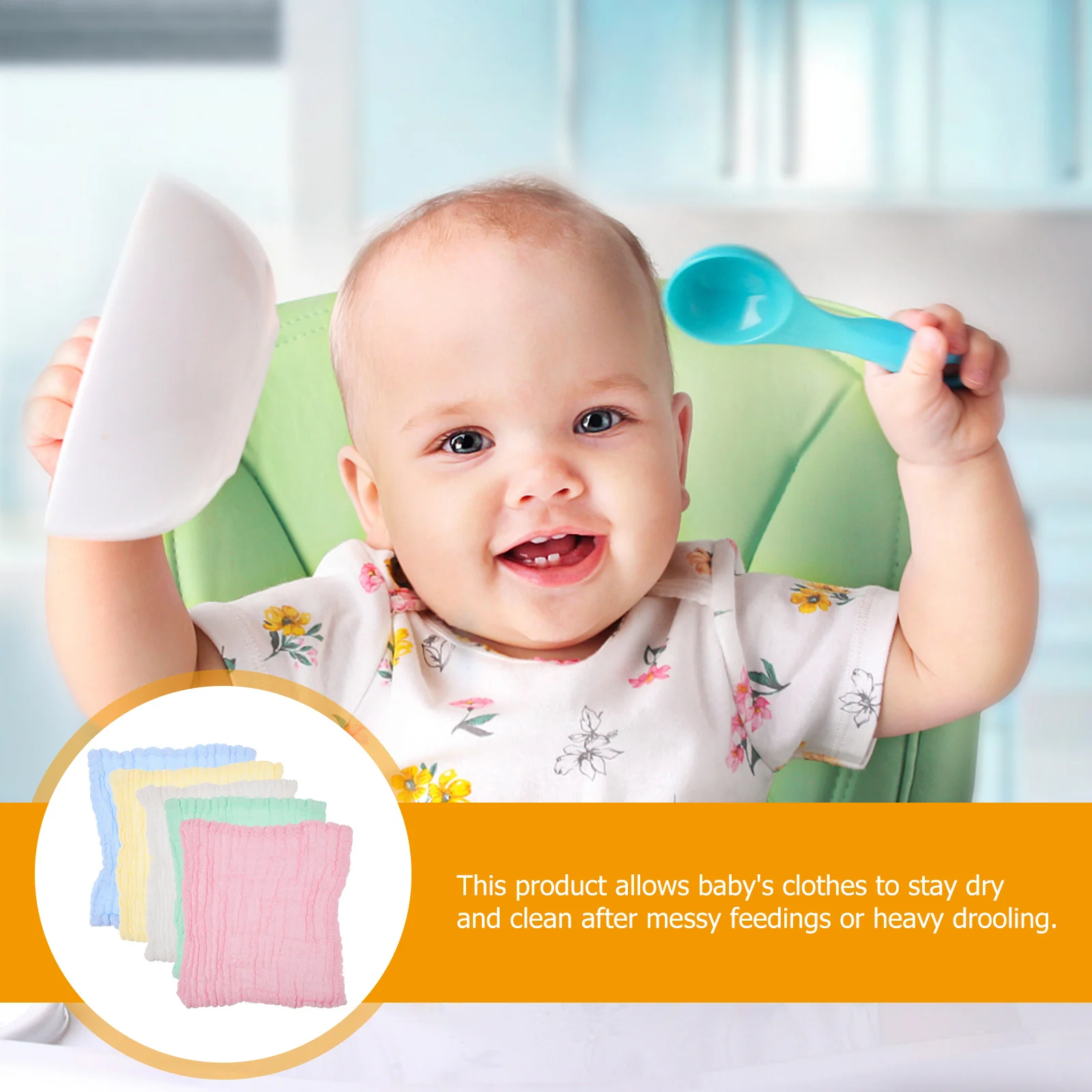 

10pcs Baby Washcloths Cotton Face Towels Soft Absorbent Bath Rags For Bathroom Newborn Wipe Cloth Wash Clothes For Kids Adults