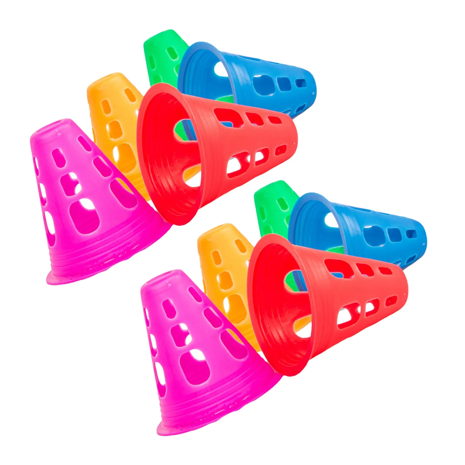 10-pecas-de-cones-de-treinamento-esportivo-plasticos-multicoloridos-para-futebol-patinacao-exercicios-e-marcadores-de-campo