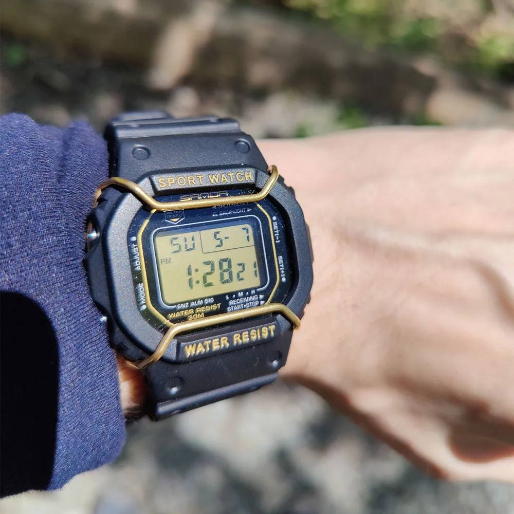 واقي مصد السيارة المعدني المضاد للخدش لساعة رياضية ذكية 5600/5610/100/1000/6900/9400/9052/GX-56/GA700/GA710/GA400