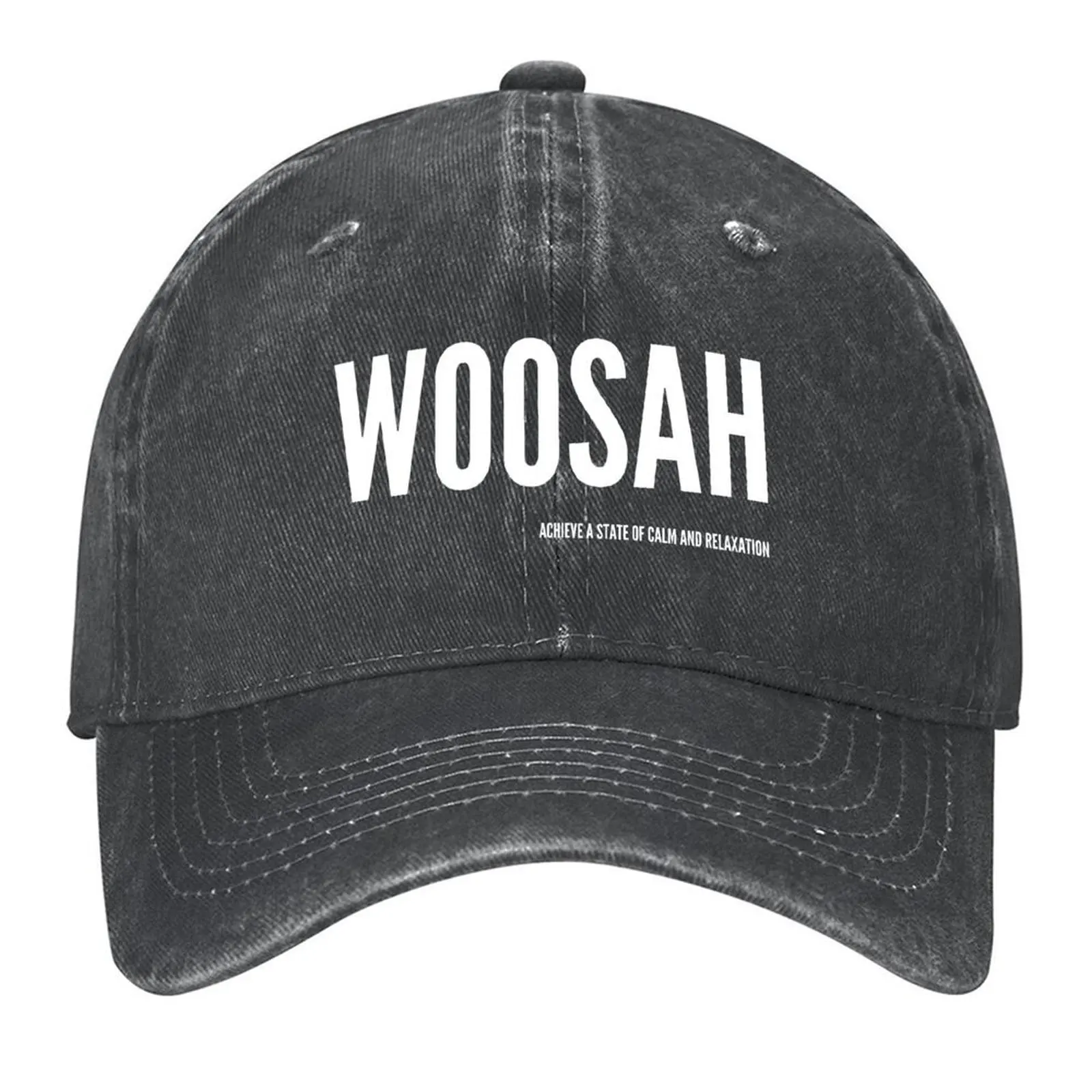 

Woosah (white) Baseball Cap Sunhat tactical cap Luxury Man Hat Big Size Hat Mens Tennis Women's