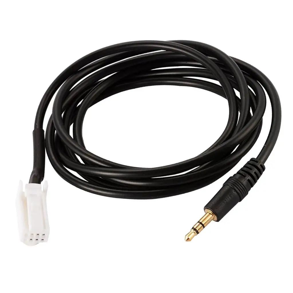 Car Audio Adapter Cable Standard 3.5mm Jack Lead Black Converter Wire for Suzuki Swift Jimny Vitra Music Device Integration