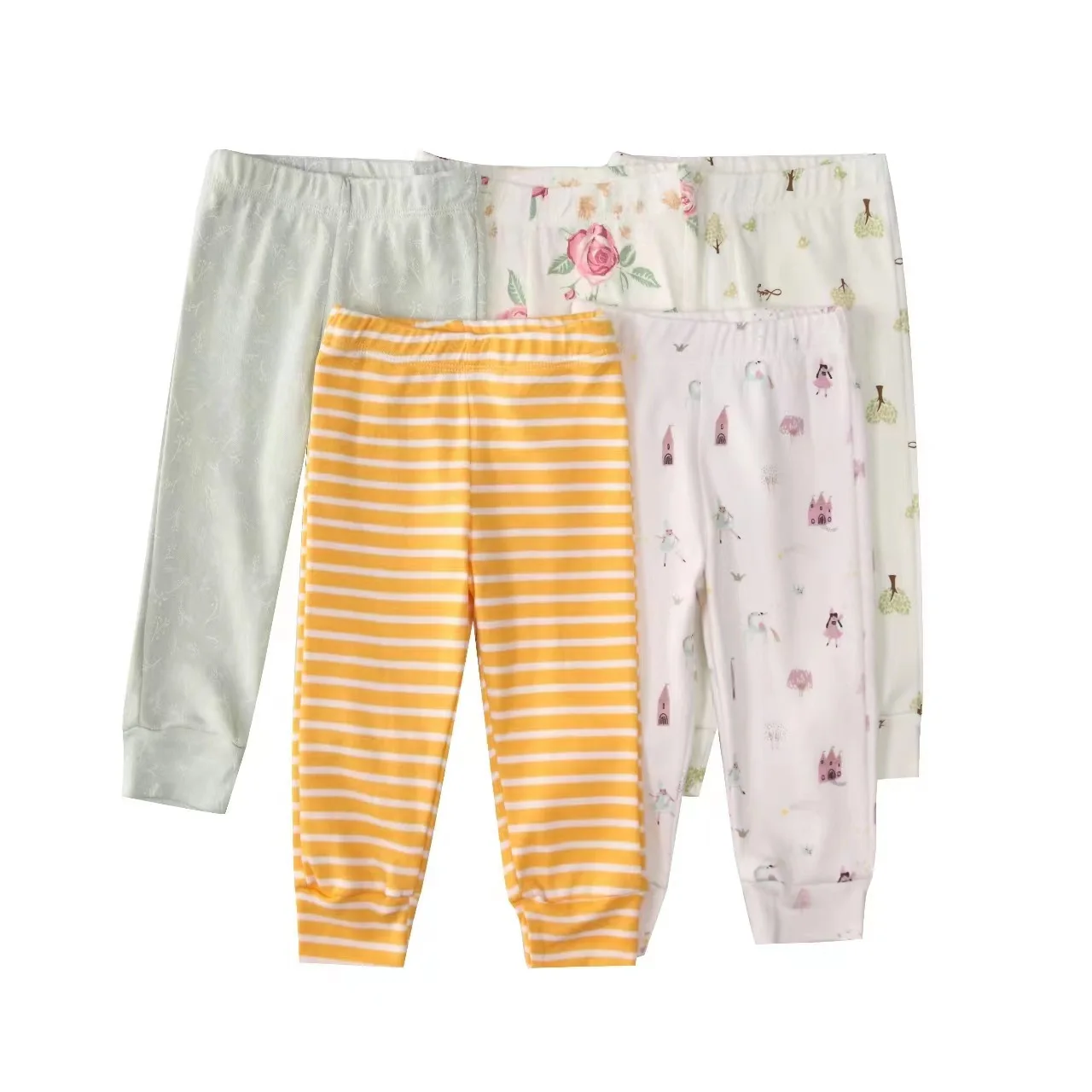 

5piece/lots Newborn Pants Cartoon Cotton Baby Leggings Soft Girl Pants Baby Boy Trousers Pants Kids Clothing