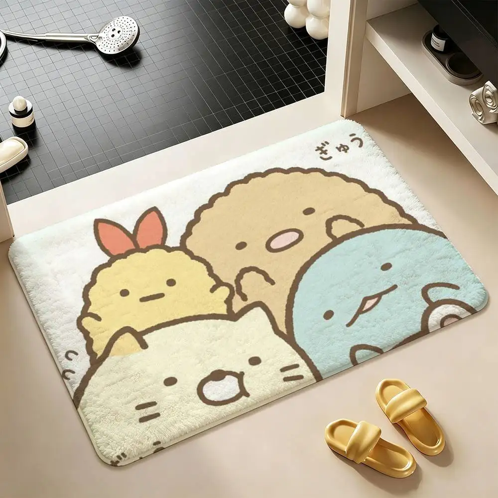 Sumikko Gurashi  Shower Room Absorbent Small Floor Mat Soft Comfortable Decorative Foot Mat