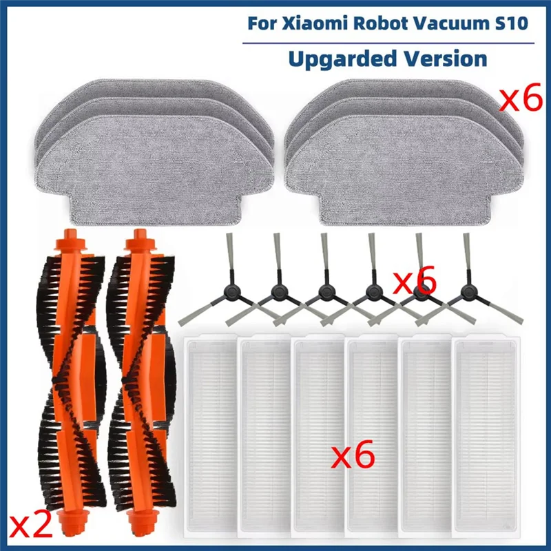 ABBK-Замените вращающуюся щетку для робота-пылесоса Xiaomi S10 S12 T12 B106GL, аксессуары, аксессуары, основная боковая щетка, фильтр