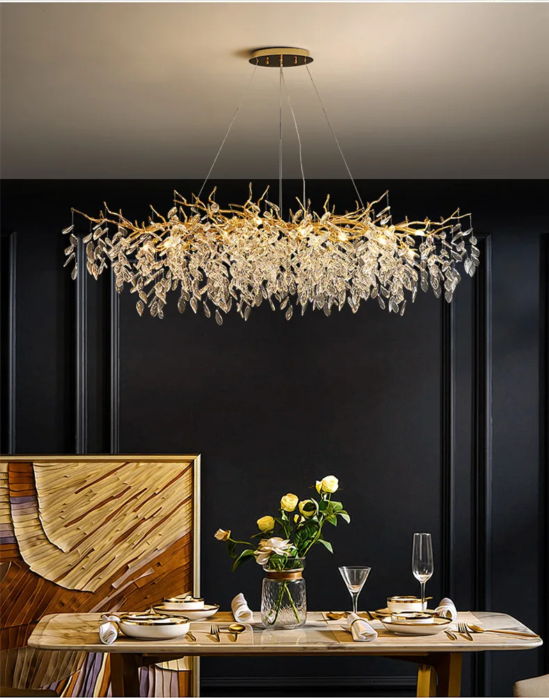 Dining Room Branch Pendant Lights Crystal