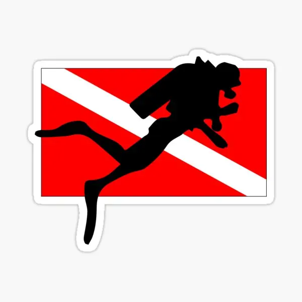 

Scuba 5PCS Stickers for Background 5PCS Stickers Luggage Window Wall Room Kid Home Print Water Bottles Cartoon Art Decor Cute