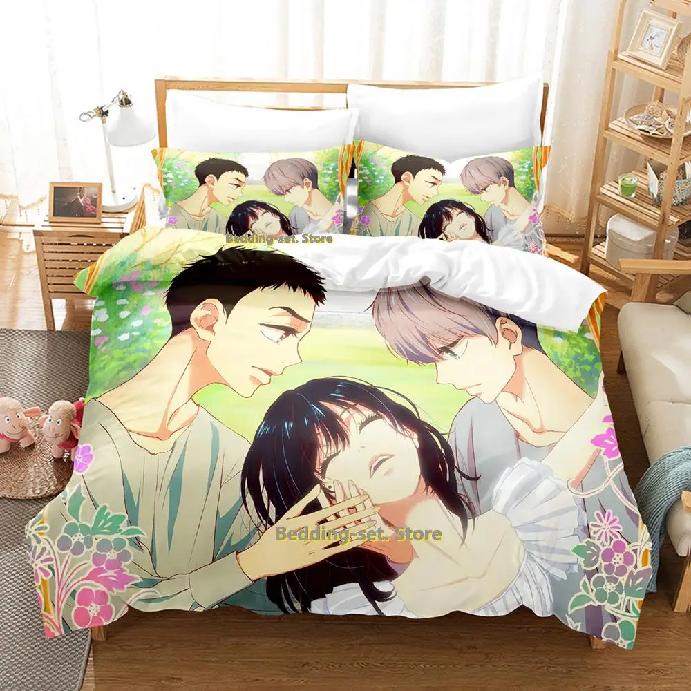 

Dance Dance Danseur Bedding Set Cartoon Anime three-piece set Adult Kid Bedroom Duvetcover Sets 3D Kawaii juego de ropa de cama