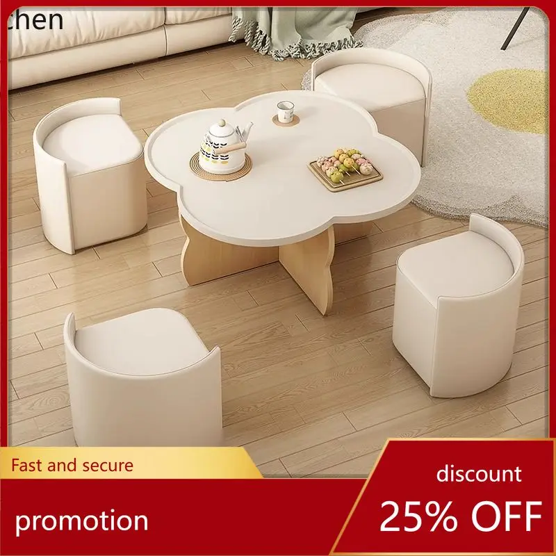 

HXL Coffee Table New Model Living Room Home Side Table Modern Simple Round Tea Table