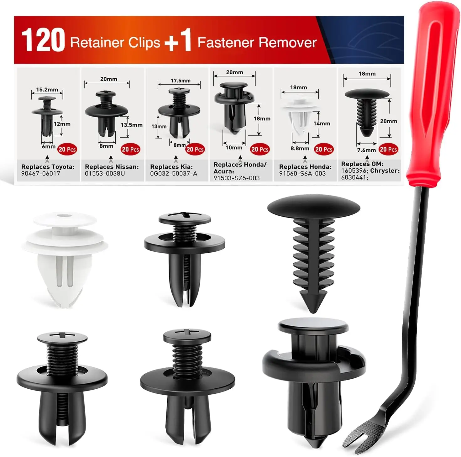 novo-kit-de-fixadores-automotivos-mistos-clipes-pinos-de-retencao-rebites-e-ferramentas-para-carroceria-para-choque-e-paineis-de-porta