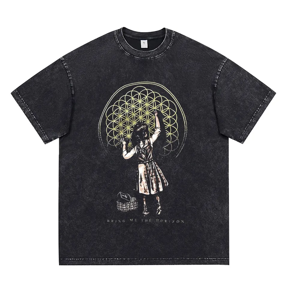 BringMe TheHorizon Album Post Human Nex Gen Vintage Washed T-shirt